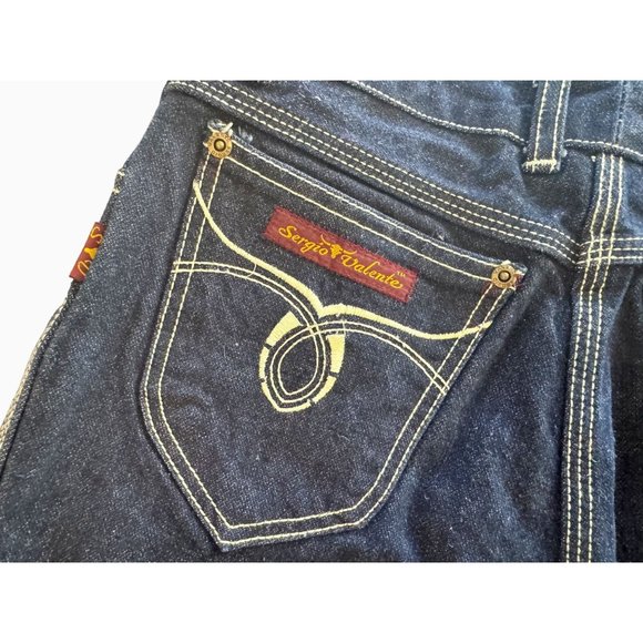 Vintage 80s SERGIO VALENTE High Rise Straight Leg Jean Size 25 - Picture 5 of 8